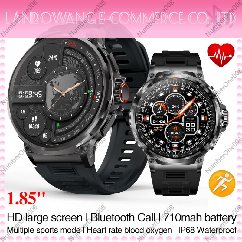 1.85 Inch HD Smart Watch, Blue - Smartwatch Watches With Bluetooth บทวิจารณ์และราคา