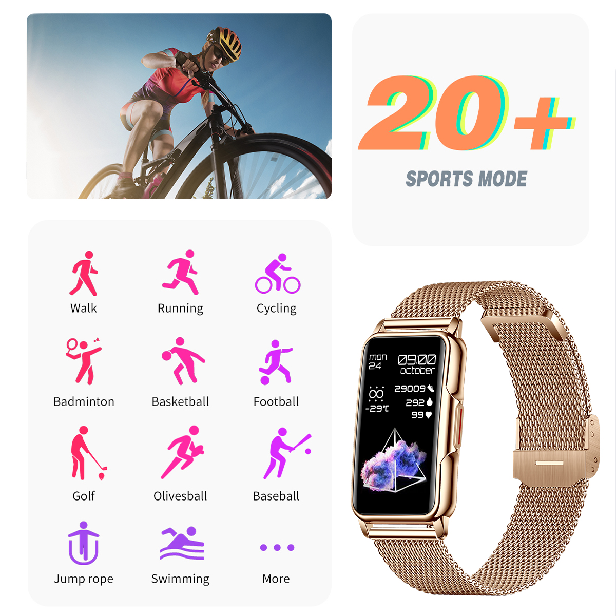 LIGE Smart Watch Men Women Fit - Watch Smartwatch บทวิจารณ์และราคา