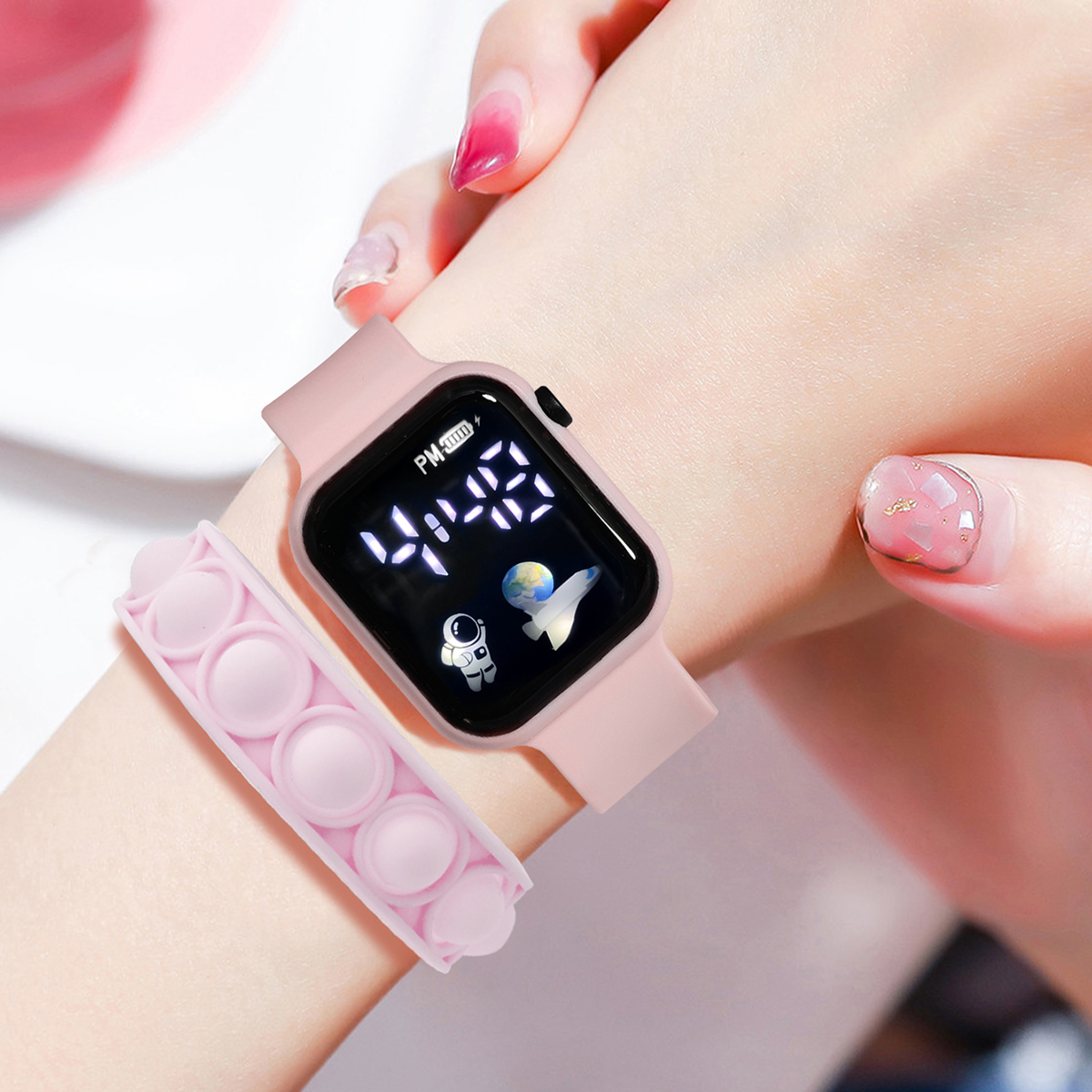 2PCS Children's Smart Watch Br - Smartwatch Watches Girls บทวิจารณ์และราคา