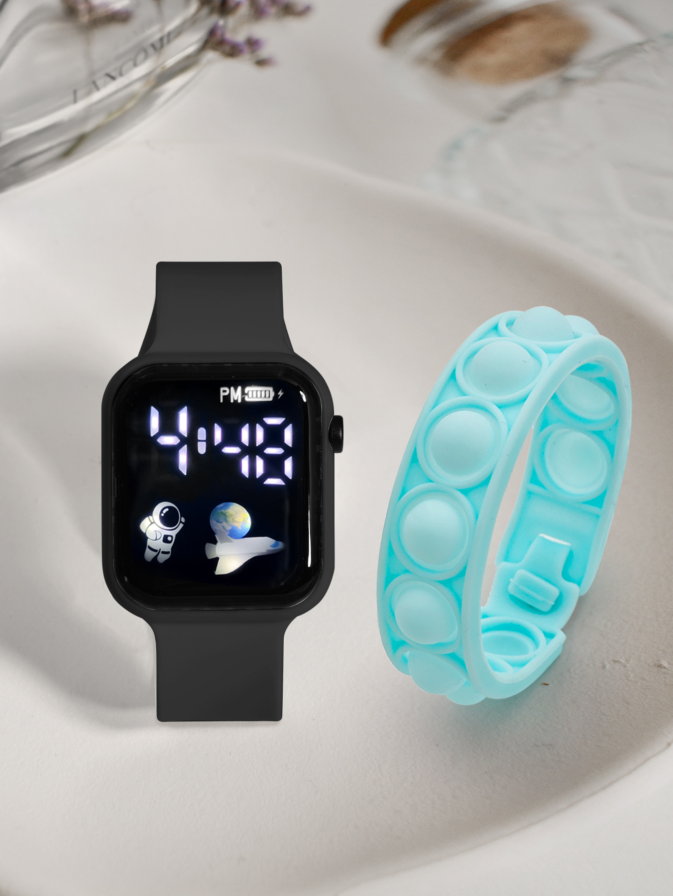 2PCS Children's Smart Watch Br - Smartwatch Watches Girls บทวิจารณ์และราคา