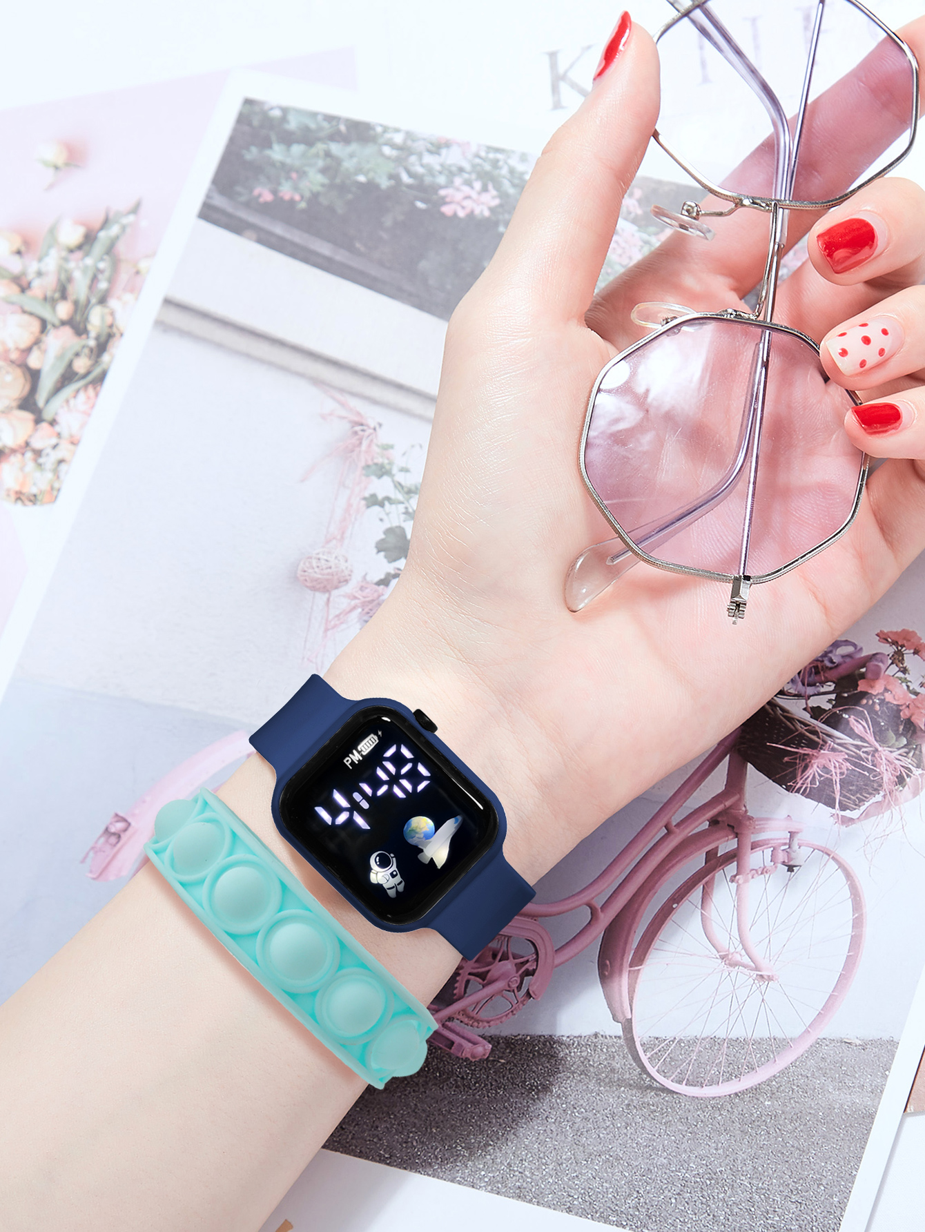 2PCS Children's Smart Watch Br - Smartwatch Watches Girls บทวิจารณ์และราคา